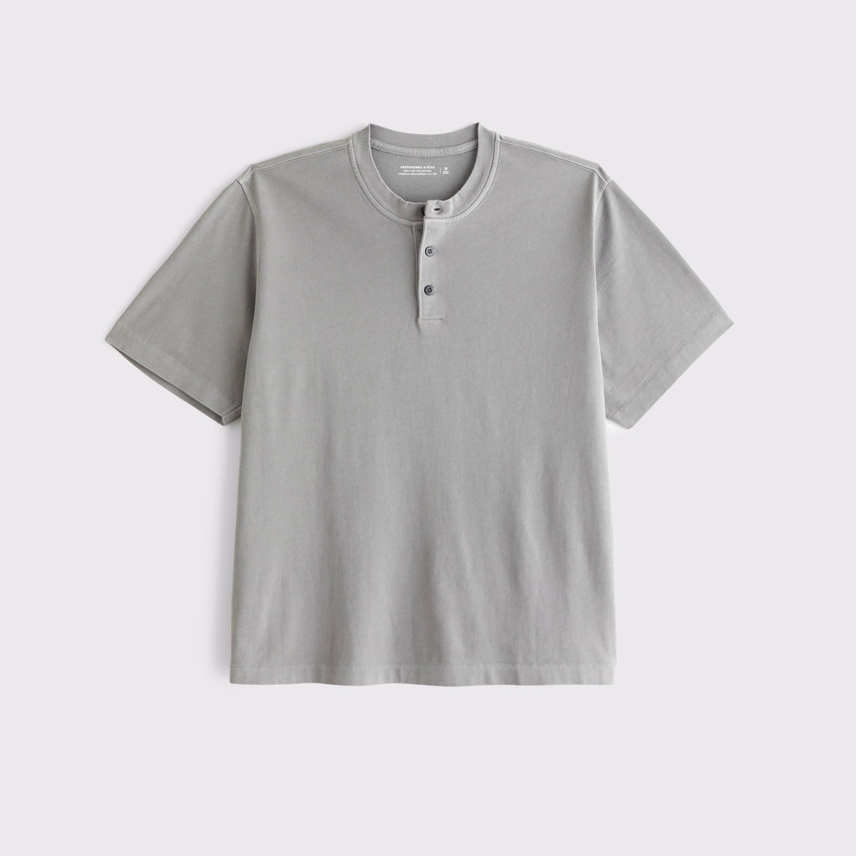 Abercrombie Short-Sleeve Premium Heavyweight 2.0 Henley