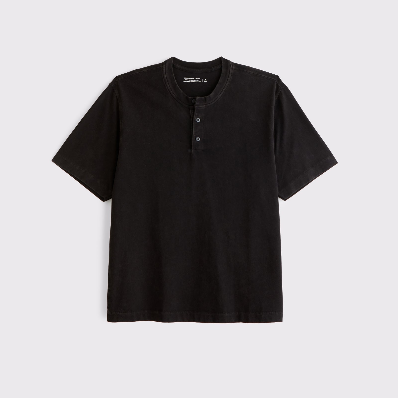 Abercrombie Short-Sleeve Premium Heavyweight 2.0 Henley