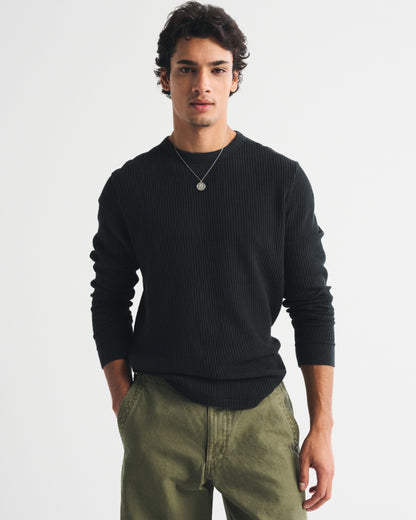Abercrombie Long-Sleeve Classic Waffle Tee