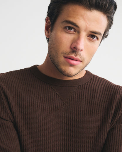 Abercrombie Long-Sleeve Classic Waffle Tee