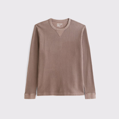Abercrombie Long-Sleeve Classic Waffle Tee
