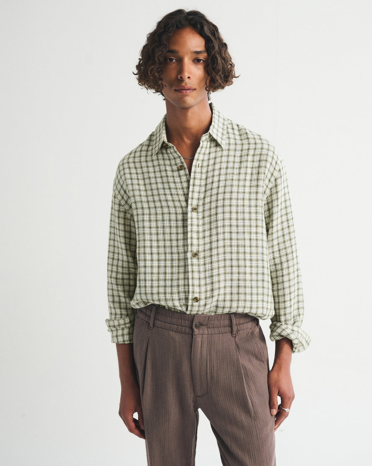 Abercrombie 100% Linen Button-Up Shirt