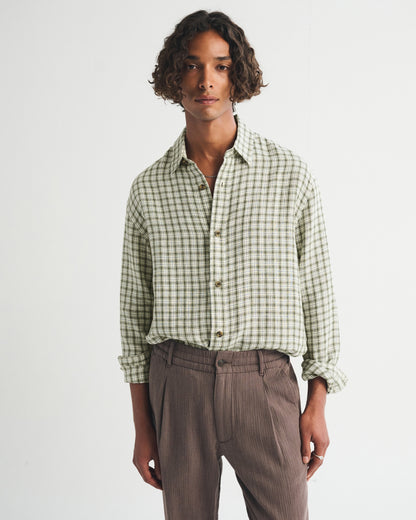 Abercrombie 100% Linen Button-Up Shirt