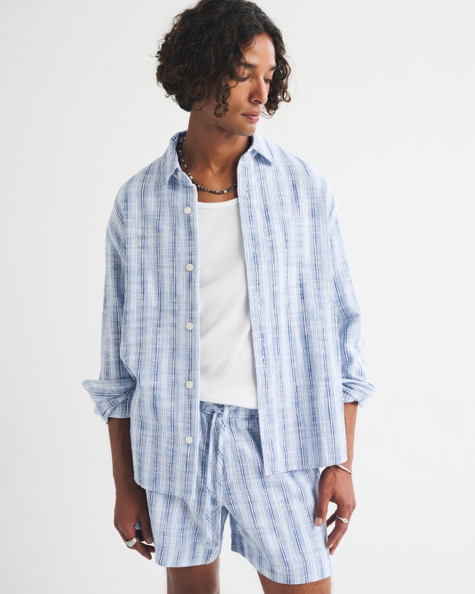 Abercrombie 100% Cotton Slub Button-Up Shirt