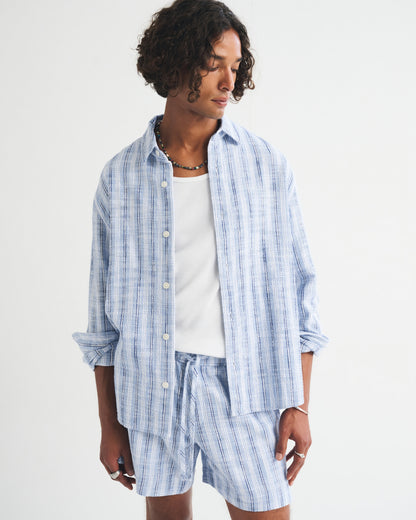 Abercrombie 100% Cotton Slub Button-Up Shirt
