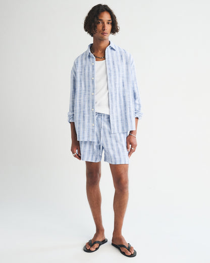 Abercrombie 100% Cotton Slub Button-Up Shirt