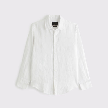 Abercrombie the A&F Collins Linen-Blend Shirt