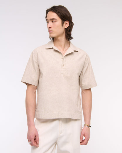 Abercrombie Summer Linen-Blend Popover