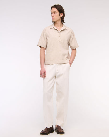 Abercrombie Summer Linen-Blend Popover