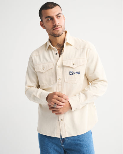 Abercrombie Twill Button-Up Shirt