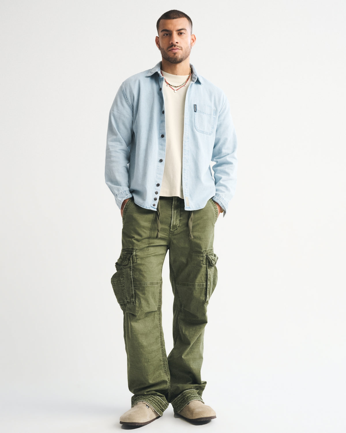 Abercrombie Denim Button-Up Shirt