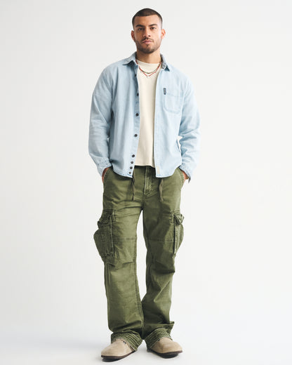 Abercrombie Denim Button-Up Shirt