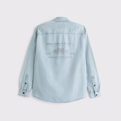 Abercrombie Denim Button-Up Shirt