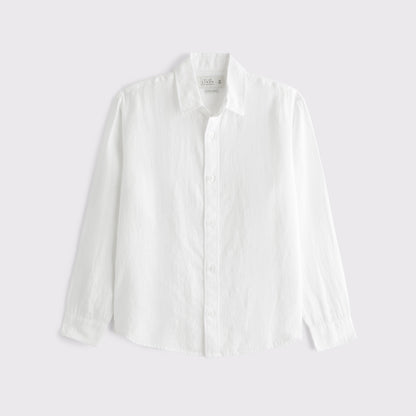 Abercrombie 100% Linen Button-Up Shirt