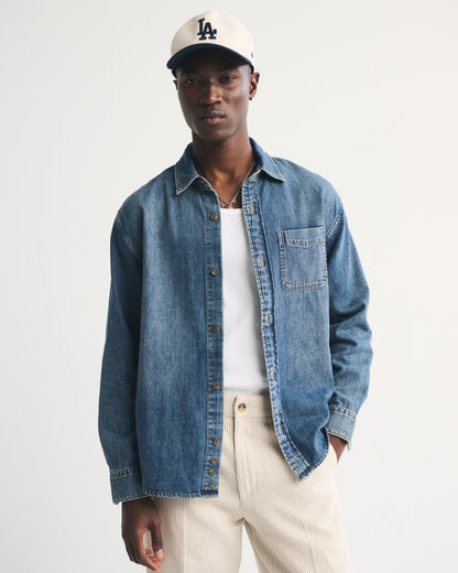 Abercrombie Denim Button-Up Shirt
