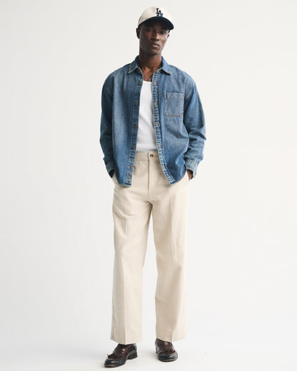 Abercrombie Denim Button-Up Shirt