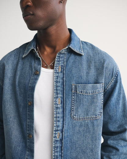 Abercrombie Denim Button-Up Shirt