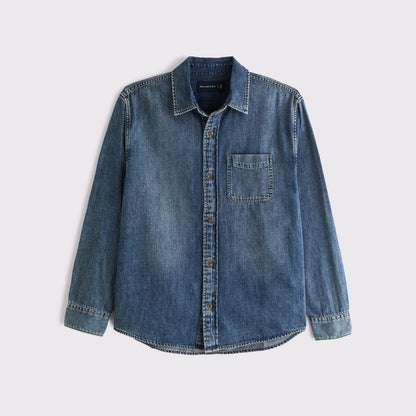 Abercrombie Denim Button-Up Shirt