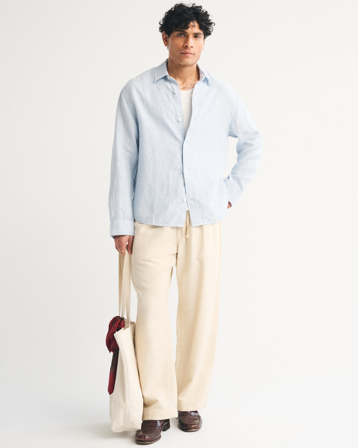 Abercrombie 100% Linen Button-Up Shirt
