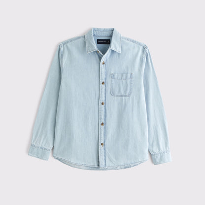 Abercrombie Twill Button-Up Shirt