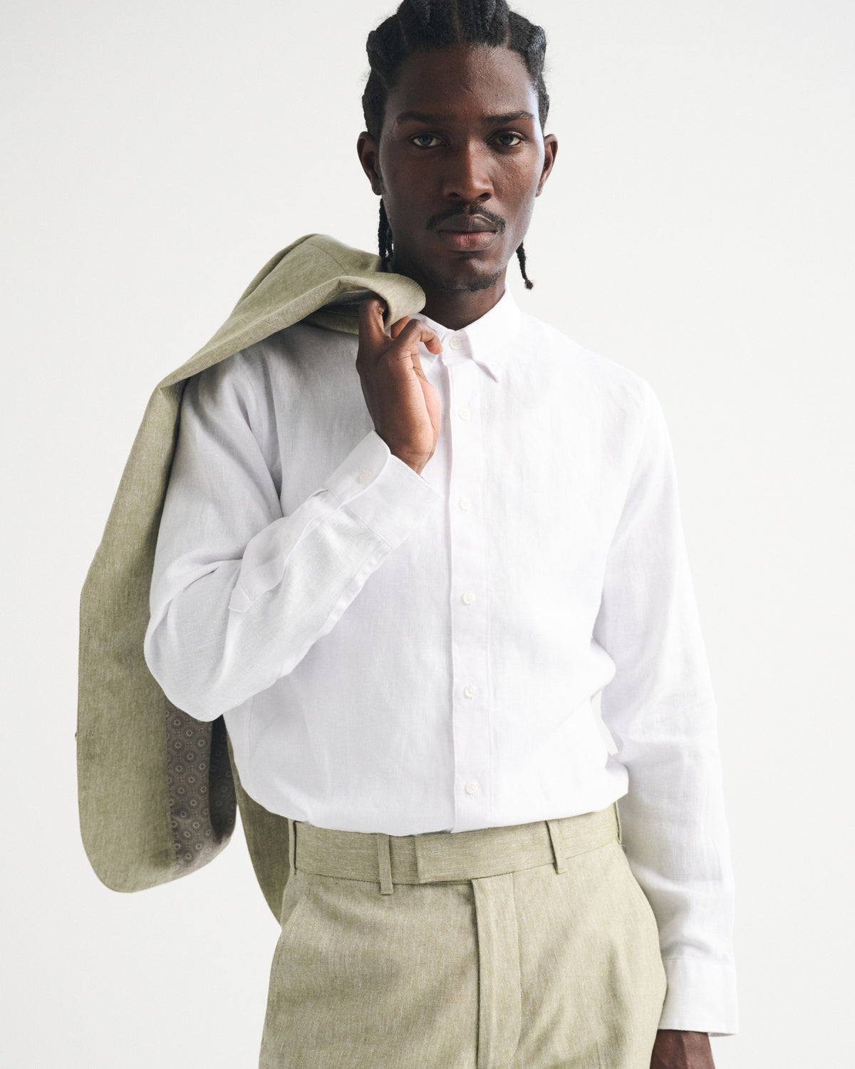 Abercrombie the A&F Collins 100% Linen Suiting Shirt