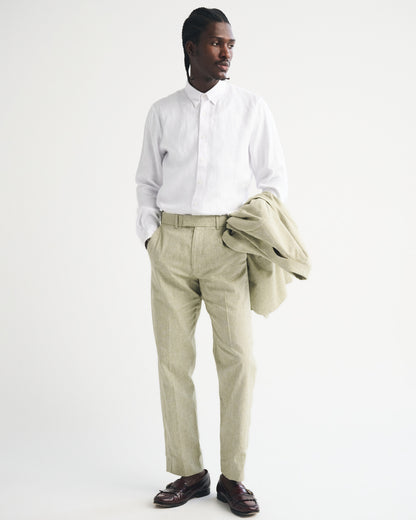 Abercrombie the A&F Collins 100% Linen Suiting Shirt
