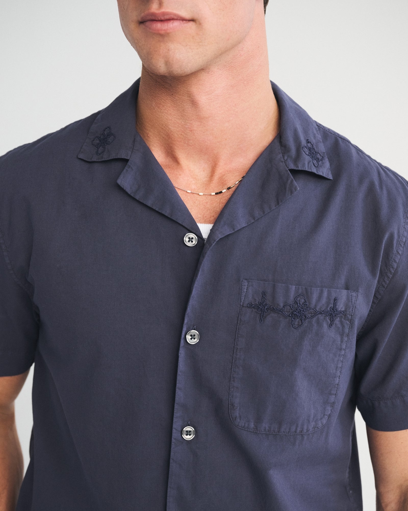 Abercrombie Embroidered Eyelet Shirt