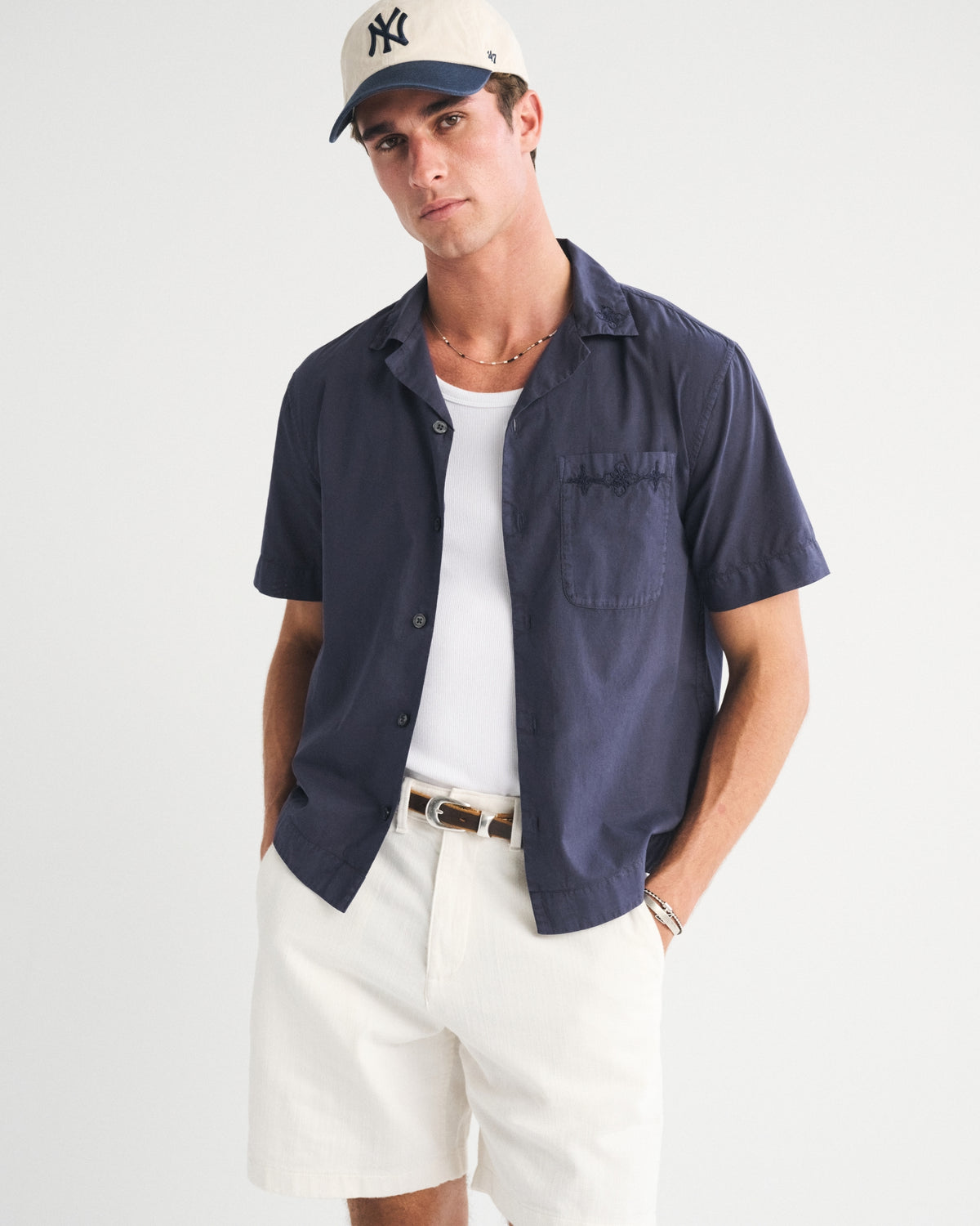 Abercrombie Embroidered Eyelet Shirt