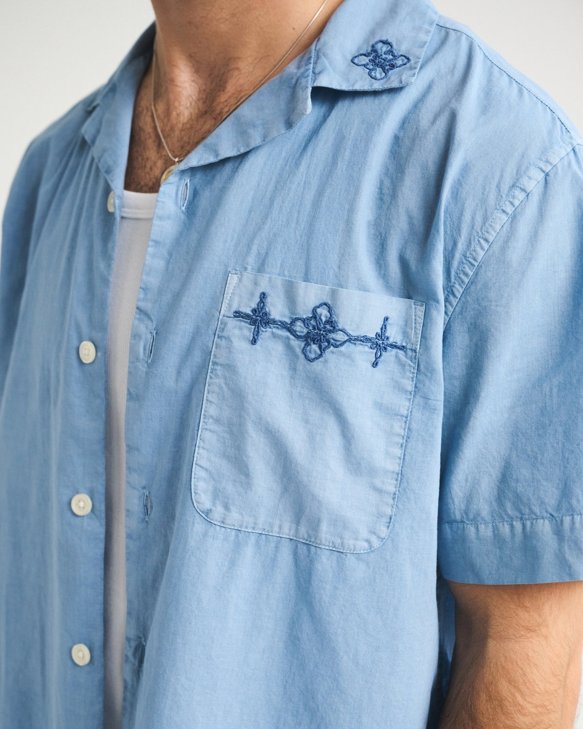 Abercrombie Embroidered Eyelet Shirt