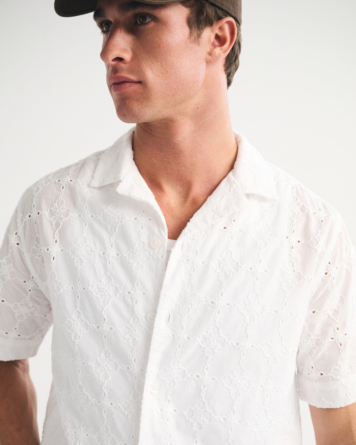 Abercrombie Embroidered Eyelet Shirt