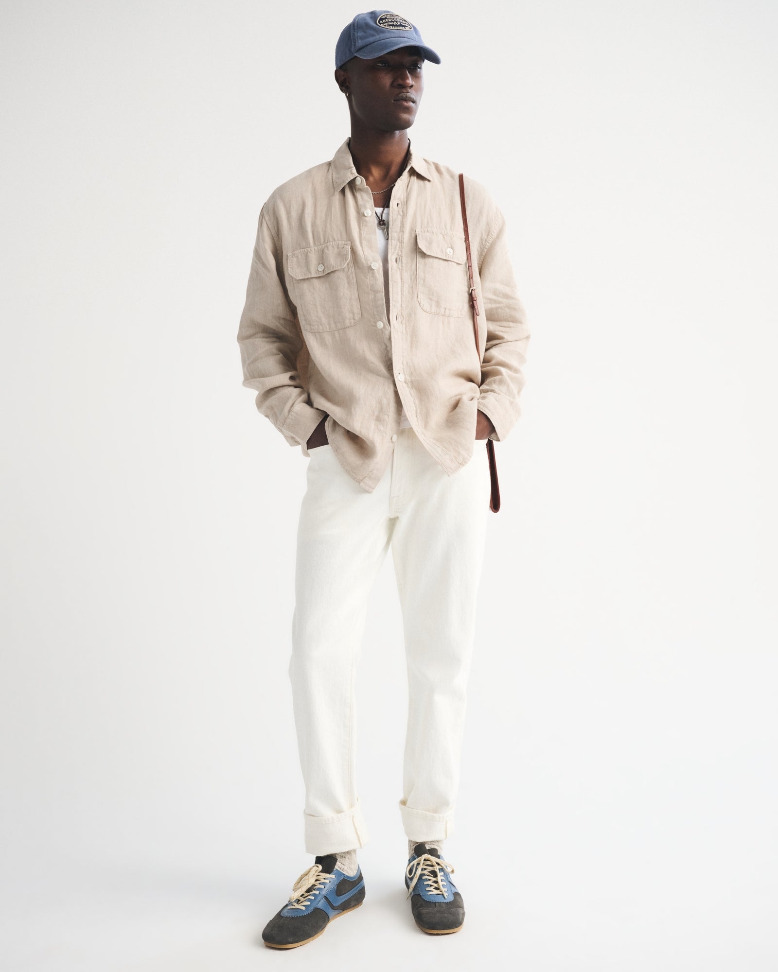 Abercrombie 100% Linen 2-Pocket Shirt