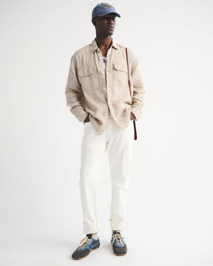 Abercrombie 100% Linen 2-Pocket Shirt
