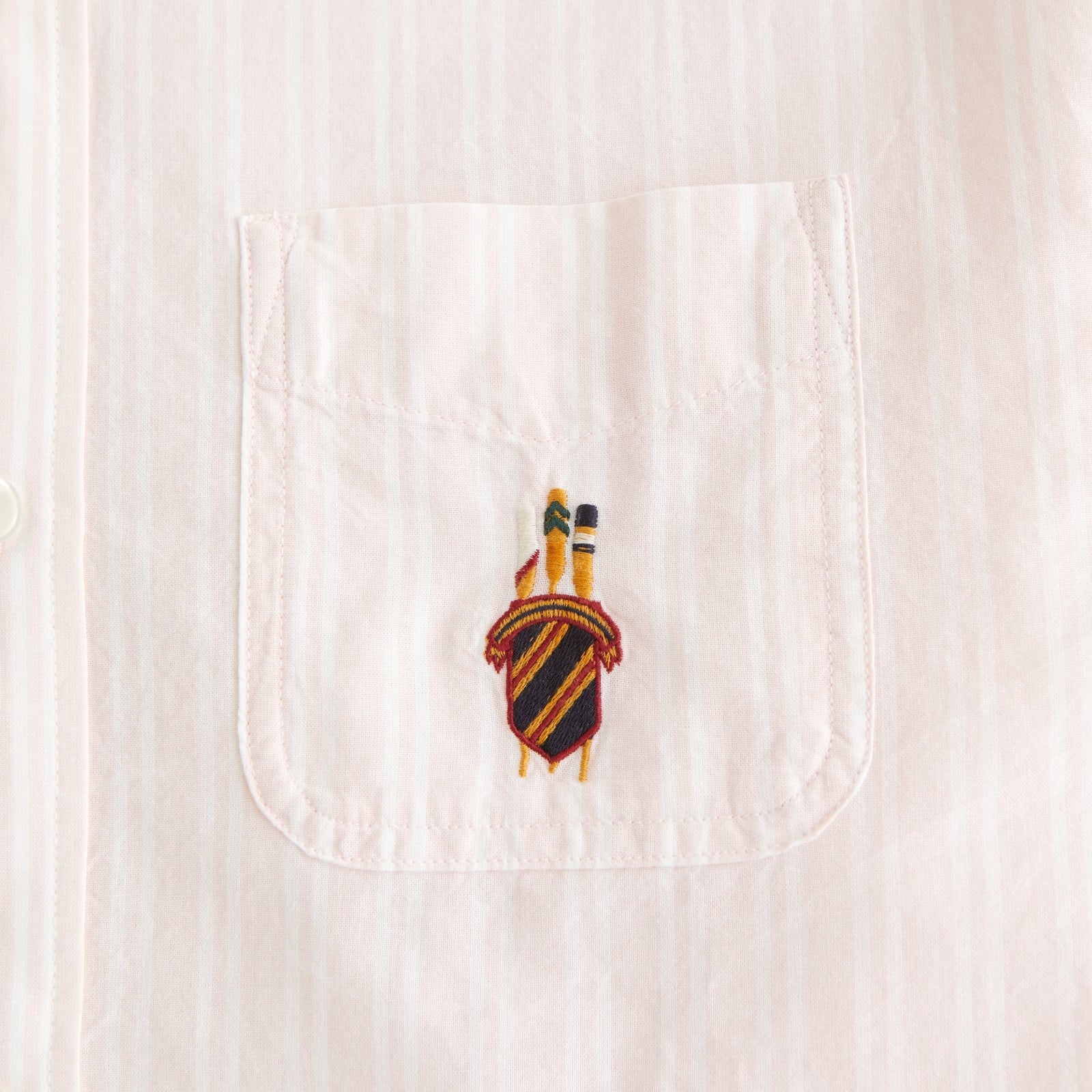 Abercrombie Striped Logo Button-Up Shirt