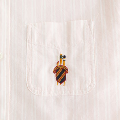 Abercrombie Striped Logo Button-Up Shirt