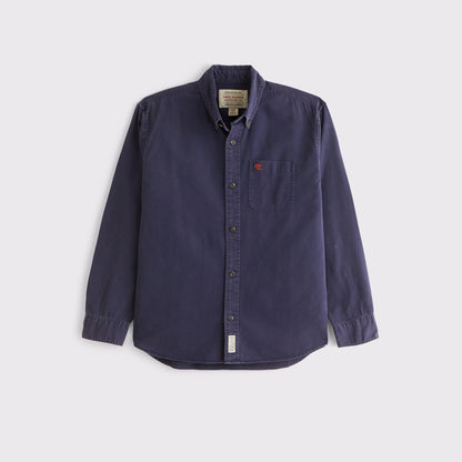 Abercrombie Twill Button-Up Shirt