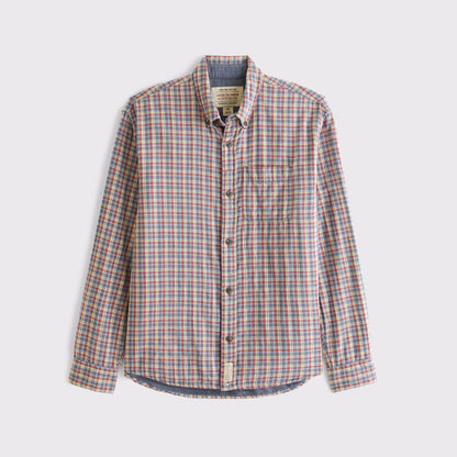 Abercrombie Double Cloth Plaid Shirt
