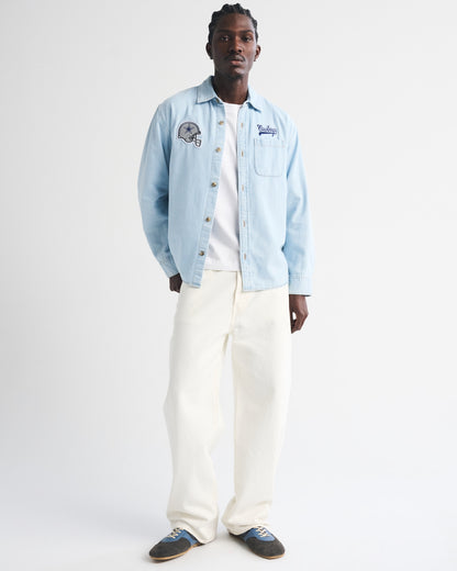Abercrombie New England Patriots Denim Button-Up Shirt