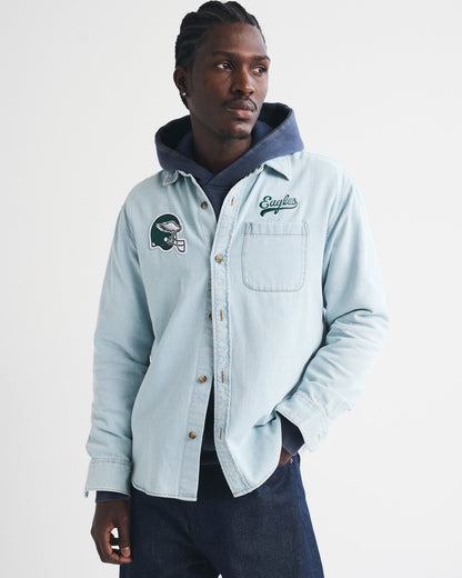Abercrombie New England Patriots Denim Button-Up Shirt