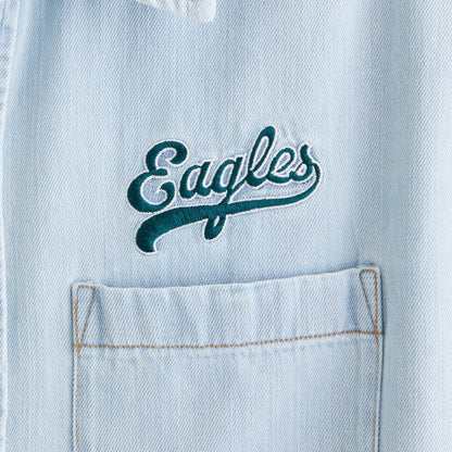 Abercrombie New England Patriots Denim Button-Up Shirt