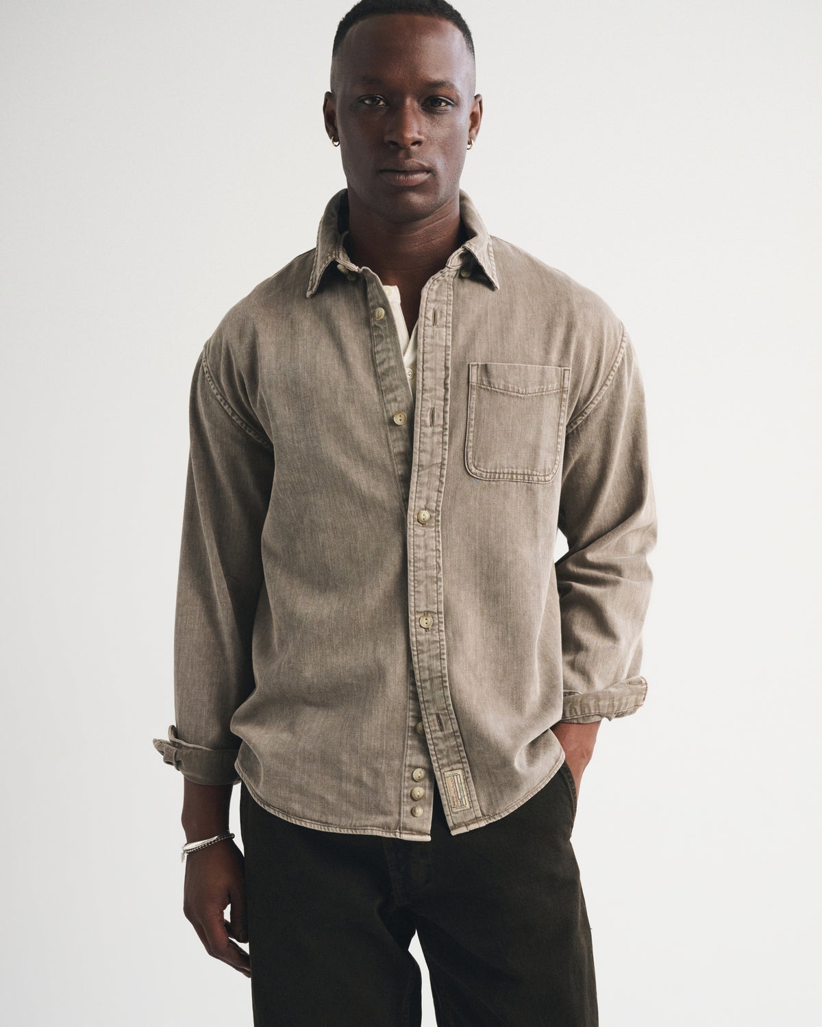 Abercrombie Denim Button-Up Shirt