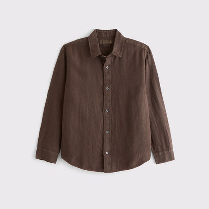 Abercrombie 100% Linen Button-Up Shirt