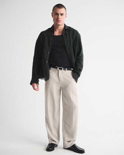 Abercrombie 100% Linen Button-Up Shirt