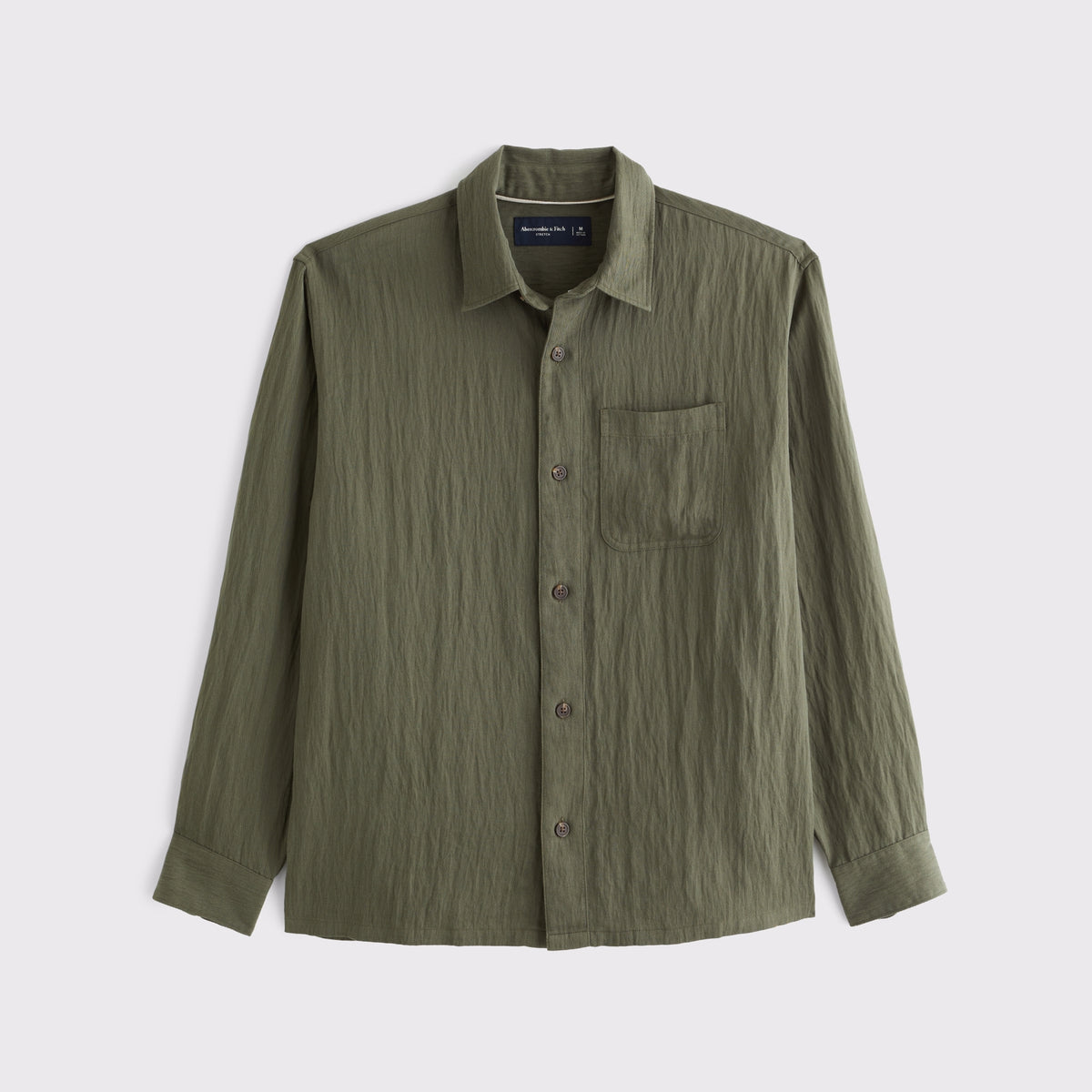 Abercrombie Lyocell-Blend Button-Up Shirt