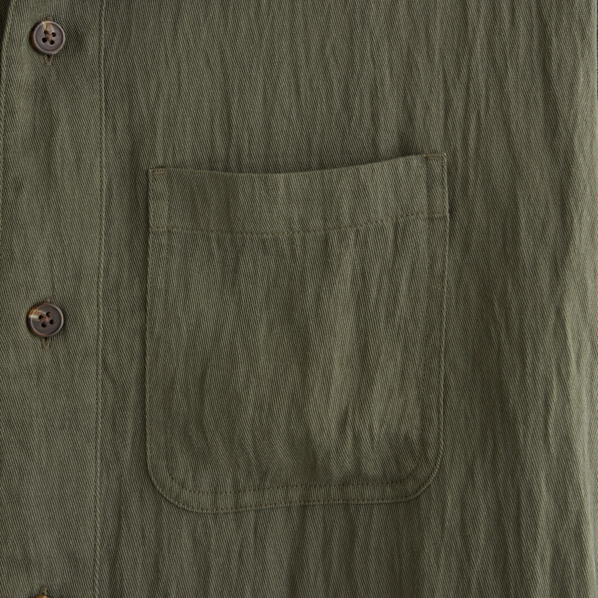 Abercrombie Lyocell-Blend Button-Up Shirt