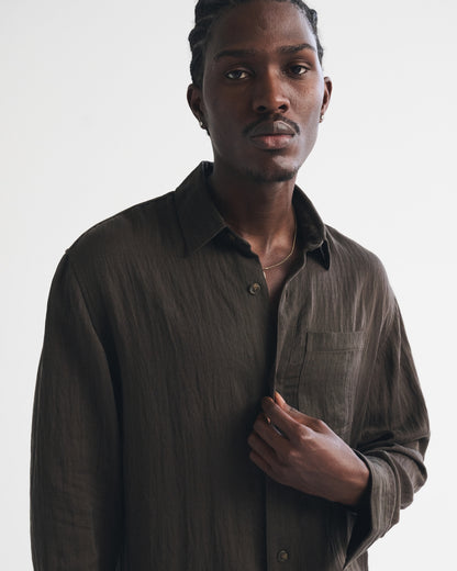 Abercrombie Lyocell-Blend Button-Up Shirt