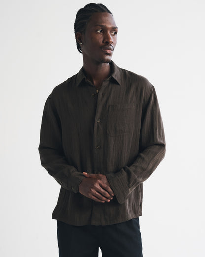 Abercrombie Lyocell-Blend Button-Up Shirt
