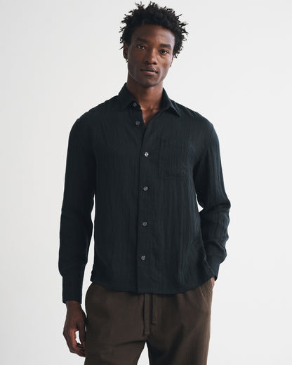 Abercrombie Lyocell-Blend Button-Up Shirt