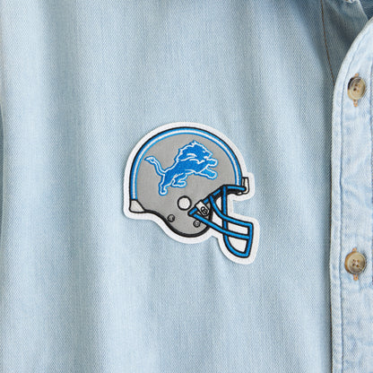Abercrombie New England Patriots Denim Button-Up Shirt