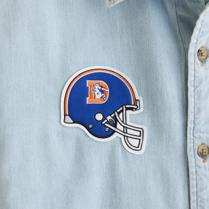 Abercrombie New England Patriots Denim Button-Up Shirt
