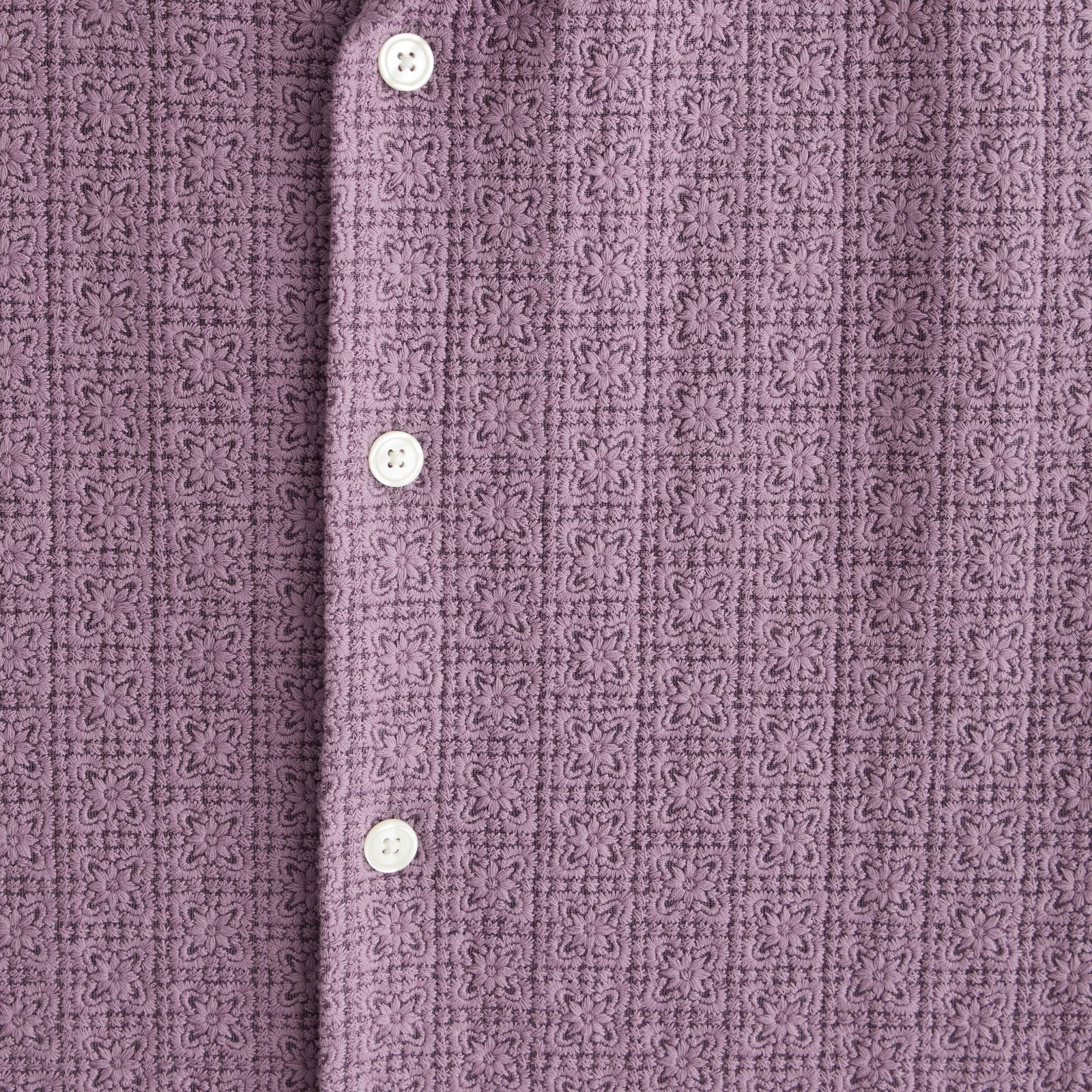 Abercrombie Boxy Button-Up Lace Shirt